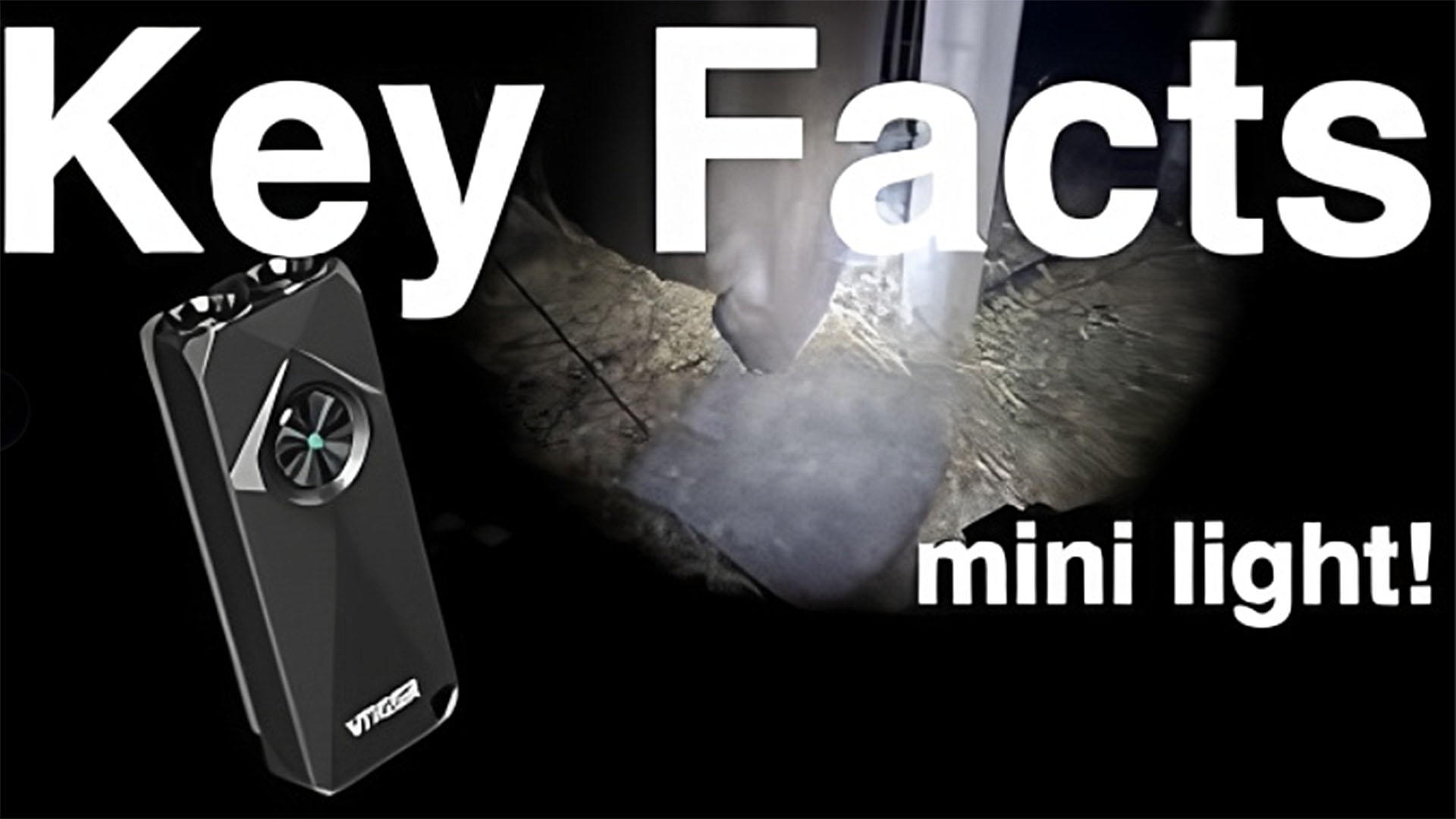 VTIGER K1 800 High Lumens Key Chain Light, Small EDC Rechargeable
